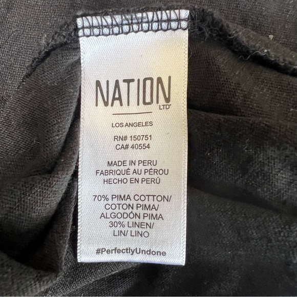 NATION LTD Anthropologie Jules Puff Sleeve Mini Shift Dress Black Size Small - Picture 9 of 11